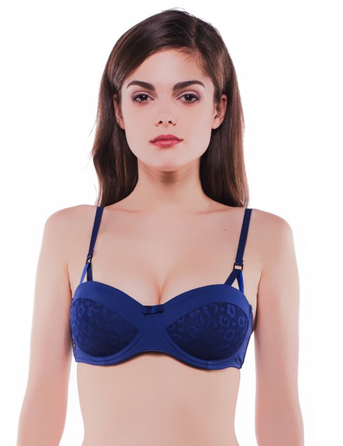 Soutien-Gorge April moule corbeille bleu navi