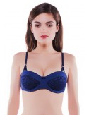 Soutien-Gorge April 2 moule corbeille bleu navi/noir