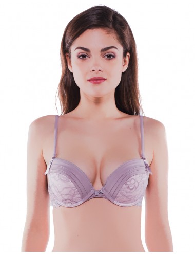 Soutien-Gorge Adoria push-up violine/ rose