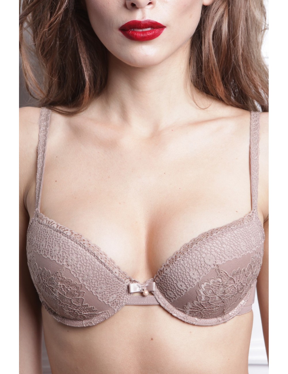 Rosa soutien gorge coque beige sable